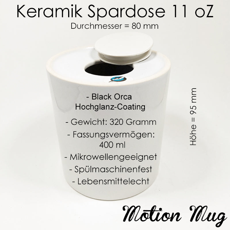 Keramik Spardose - Bierkasse V1