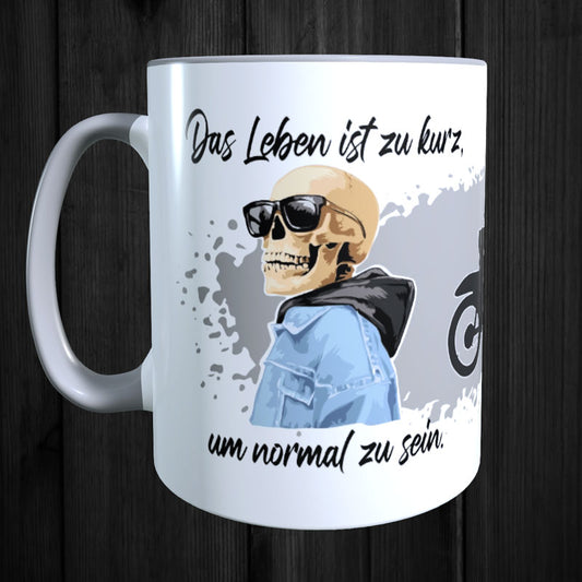 Keramikbecher -  Das Leben ist zu kurz V1