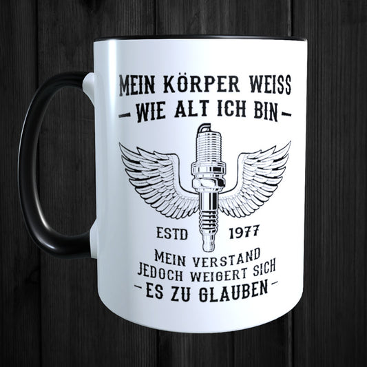 Keramikbecher -  Wie Alt Ich Bin V1 - Personalisiert