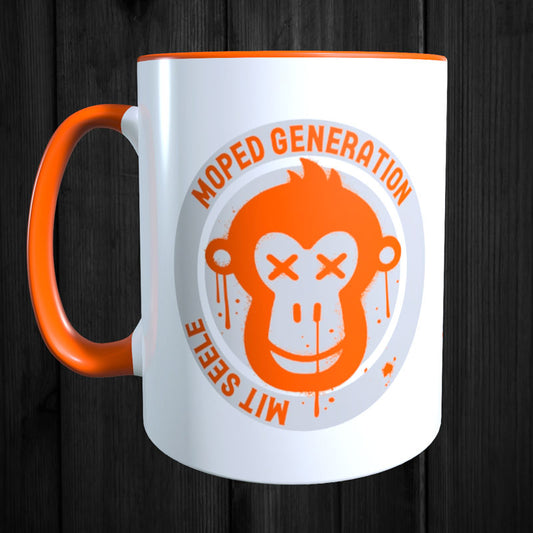 Keramikbecher -  Moped Generation mit Seele - Personalisiert