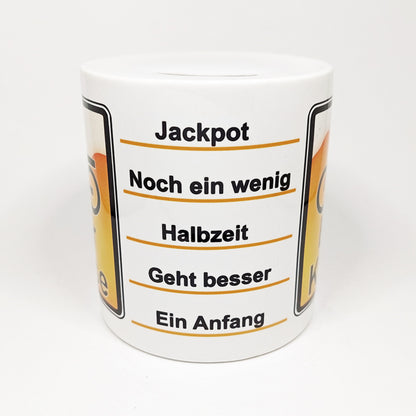 Keramik Spardose - Bierkasse V1